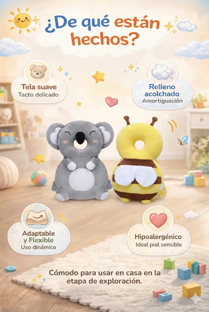 Kit primeros pasitos Almohada + Rodillera de gateo