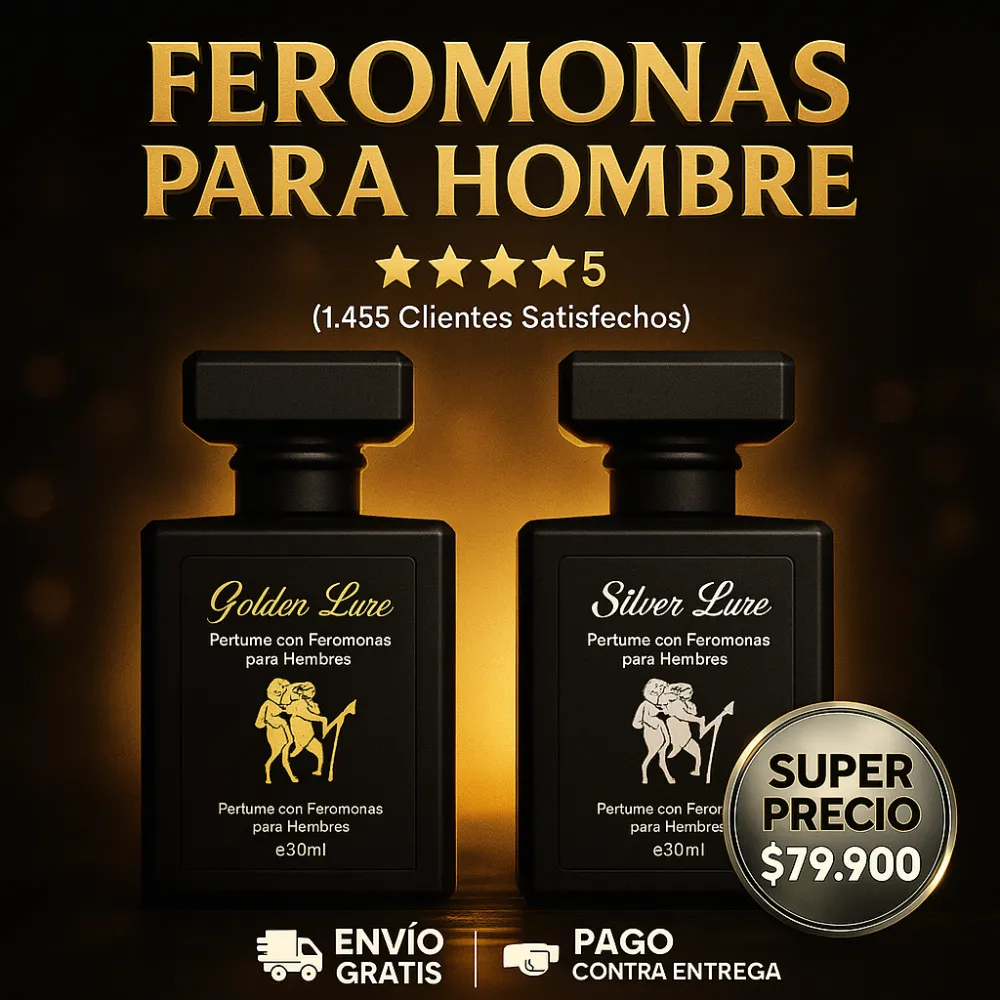 Kit 2x1 Feromonas para hombre (Golden Lure + Silver Lure)